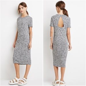 Forever 21  Marled Keyhole Back Midi Dress